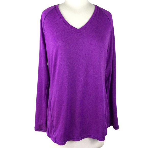 Layer 8 Performance Quick Dry Purple Tee, Large - Picture 1 of 5